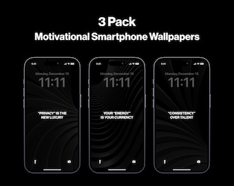 iPhone Wallpaper Bundle - Motivational, Abstract and Black Wallpapers
