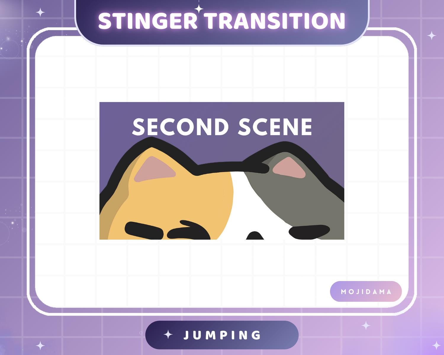Twitch Transition Calico Cat, Animated Kitty Change Screen Stinger Live ...