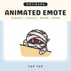 Mummy Halloween Twitch Emotes Animation Spooky Ghost Scary Emote Streamers Vtuber Chibi Streaming Kick Youtube Discord Gaming Emoji Obs Kick