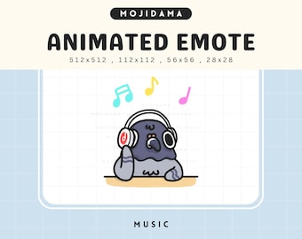 Emote animado de paloma relajante: ambiente acogedor para Twitch/Discord (descarga digital)