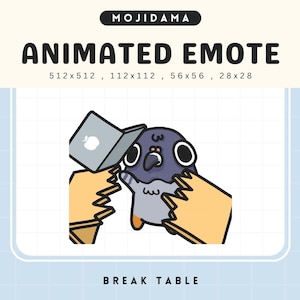 Pigeon Twitch Emotes Animation Bird Cute Chibi Animated Emot Kawaii Silly Emote Vtuber Streamer Live Streaming Discord Kick Emot Youtube