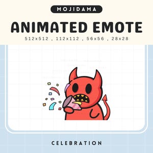 Animated Devil GG Emote: Halloween Twitch, Discord, YouTube (Digital Download)