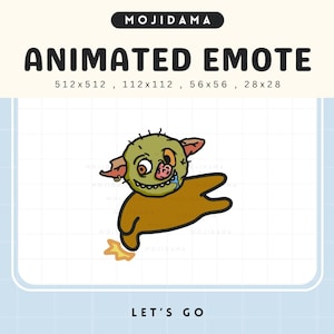Kobold Halloween Emotes Lets Go Twitch Spooky Geist Scary Animiertes Mem Süß Emote Animation Chibi Vtuber Live Stream Gaming Discord Youtube