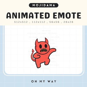 Animated Devil Ghost Emote: Spooky Halloween Twitch/Discord (Digital Download)