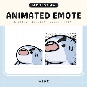 Shark Twitch Emotes Animation Serious Wink Funny Cute Chibi Animated Fish Sharky Kawaii Emote Vtuber Streamer Live Discord Silly Emot Stream