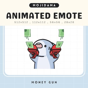Shark Twitch Emotes Animation Money Rich Cute Chibi Animated Fish Sharky Kawaii Emote Vtuber Streamer Live Discord Funny Emot Stream Youtube