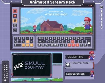 Halloween Stream Pack: Spooky Skull, Ghost Overlays (Animated)