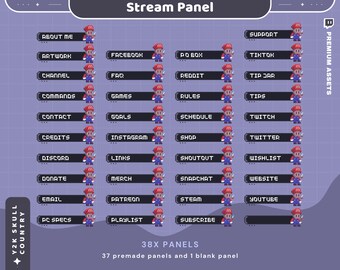 Skull Stream Panel Twitch Lofi Aesthetic Ghost Halloween Funny Cozy Room Panels Overlay Obs Streamlabs Chatting Vtuber Kick Youtube Chatting