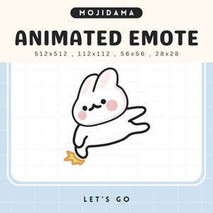 Animowana emotka Twitch Bunny: Chibi Rabbit GG Hype (pobieranie cyfrowe)