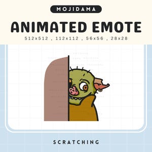 Kobold Halloween Emotes Kratzen Twitch Spooky Geist Gruselig Animiertes Cute Emote Animation Nervig Live Stream Gaming Discord Youtube Obs Kick