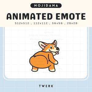 Animated Corgi Twerking Emote: Chibi Puppy Twitch Stream (Digital Download)