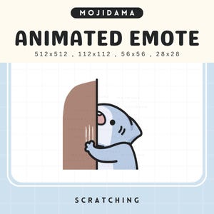 Scratch Shark Emotes Twitch Animated Cute Emote Funny Fish Animation Annoying Chibi Kawaii Vtuber Live Stream Gaming Kick Discord Youtube