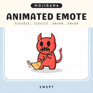 Devil Swept Animated Emote: Spooky Halloween Twitch, YouTube, Discord (Digital Download)