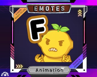 Angry Twitch Emotes Animation Cartoon Lemon Cat Cute Funny Dancing Animated Stream Emote Streamlabs Obs Live Streaming Vtubber Youtube Kick