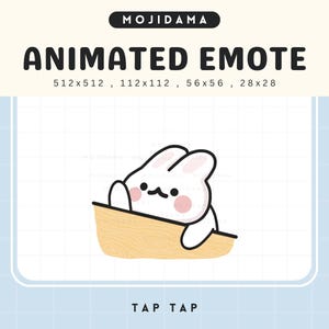 Bunny Twitch Emotes Animated Bongo Cute Rabbit Chibi Meme Hit Table Cozy Kawaii Emote Animation Vtuber Live Discord Funny Emot Gaming Stream