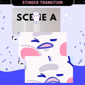 Bunny Twitch Stinger Transition: Animated Stream Overlay (Digital Download)