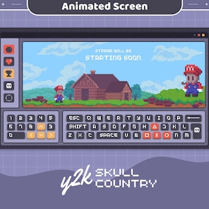 Skull Ghost Twitch Screen Animation Stream Lofi Animated Scene Cat Cute Overlay Aesthetic Obs Streamlabs Vtuber Starting Back Offline Ending