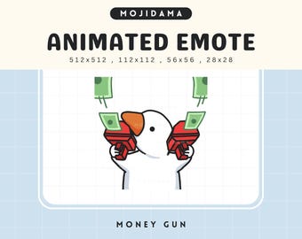 Silly Goose Twitch Emotes Animated Money Rich Cute Chibi Kawaii Emote Animation Vtuber Streamer Live Streaming Discord Funny Emot Stream