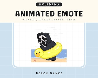 Animated Ghost Emote: Halloween Chibi Twitch/Discord (Digital Download)
