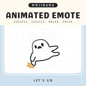 Animated Ghost Hype Emote: Spooky Halloween Twitch/Discord Stream (Digital Download)