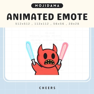 Devil Ghost Halloween Twitch Emote: Animated Cheers (Digital Download)