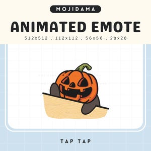 Kürbis Halloween Twitch Emotes Animation Spooky Geist Scary Emote Streamer Vtuber Chibi Tracking Youtube Discord Gaming Emoji Obs