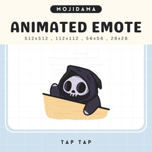 Animated Skull Ghost Bongo Emote: Spooky Halloween Twitch/Discord Stream (Digital Download)