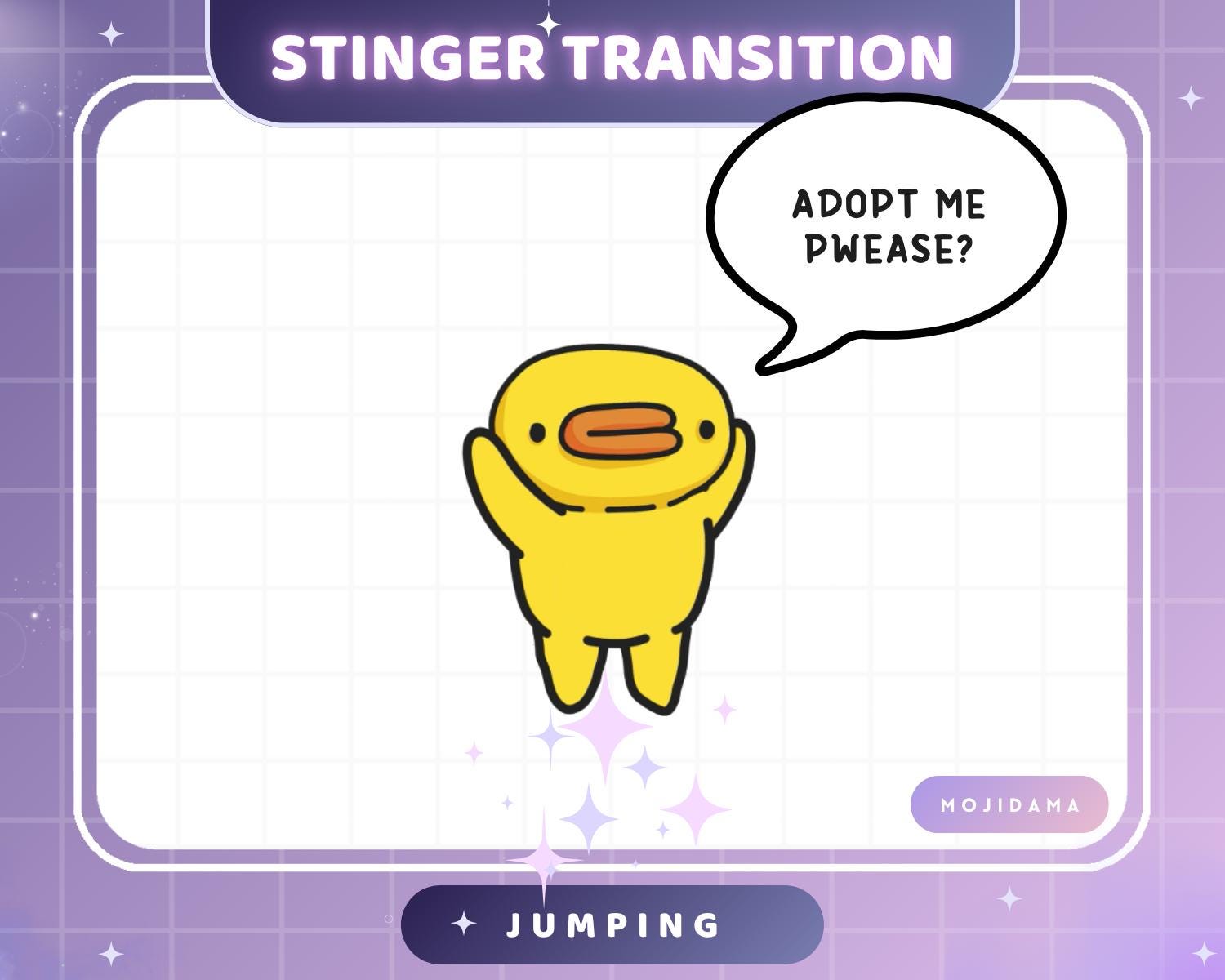 Duck Jumping Twitch Transition Stinger Obs Streamlabs Cute Jump ...