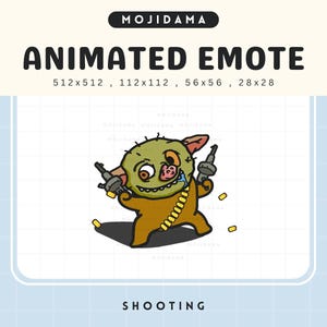 Goblin Halloween Shooting Emotes Twitch Spooky Geist Scary Animated Shoot Snipe Headshot Emote Animation Vtuber Live Stream Discord Youtube