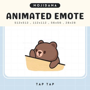 Bear Twitch Animated Emotes Bongo Cute Chibi Meme Hit Table Cozy Emote Animation Vtuber Live Discord Funny Kawaii Youtube Emot Gaming Stream