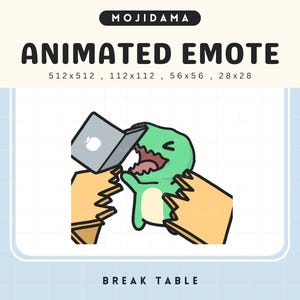 Dinosaur Twitch Emote: Animated Tyrex Chibi (Digital Download)