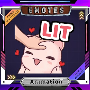 Lit Cat Animated Emote: Funny Twitch/Discord/YouTube Stream Emoji (Digital Download)