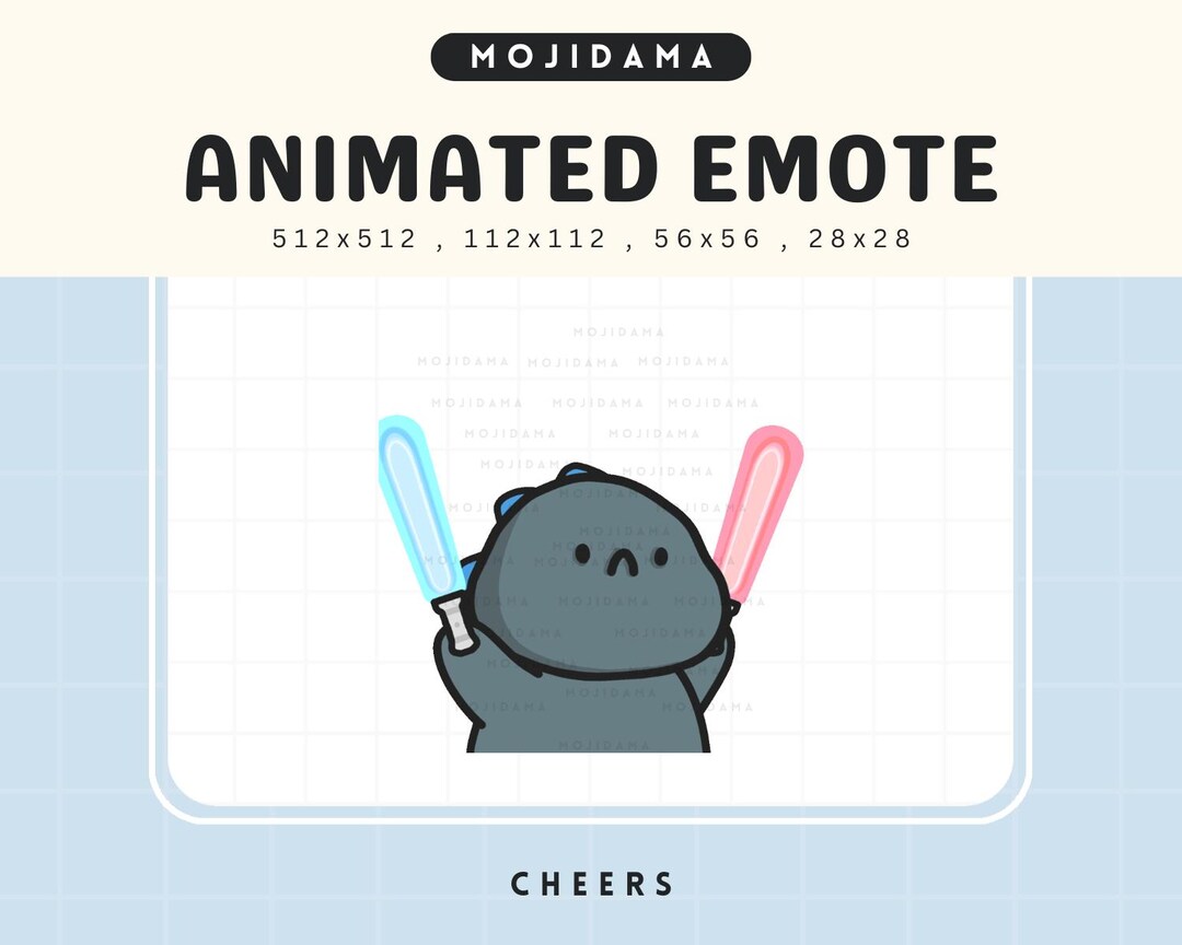 Animated Godzilla Cheers Emote: Gojira Hype for Twitch, Youtube ...