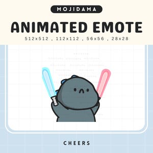 Animated Godzilla Cheers Emote: Gojira Hype for Twitch, Youtube ...