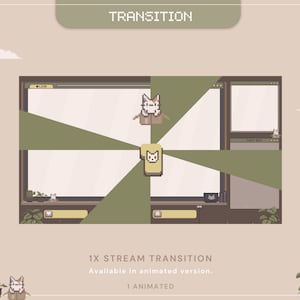 Cat Stream Animated Overlay Pack: Kitty Streamer Vtuber Kick Youtube ...