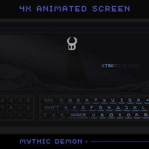 Ghost Twitch Screen Animation | Dark Halloween Demon Stream Screens Devil Animated Spooky Streaming Overlay Cute Retro Pixel Art Overlays
