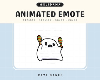 Animated Ghost Dance Emote: Halloween Twitch/Discord/YouTube (Digital Download)