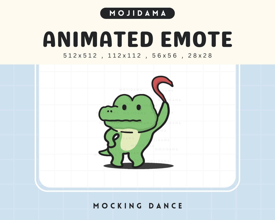 Crocodile Dance Emotes Animated Twitch Mocking Alligator Laugh Funny ...