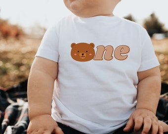 1st birthday shirt, cake smash onesie, Birthday one, birthday boy shirt, I'm One, Bear 1st birthday shirt,