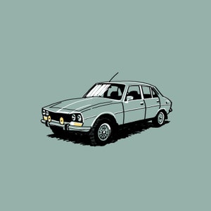 1981 Peugeot 504 - Printable Art