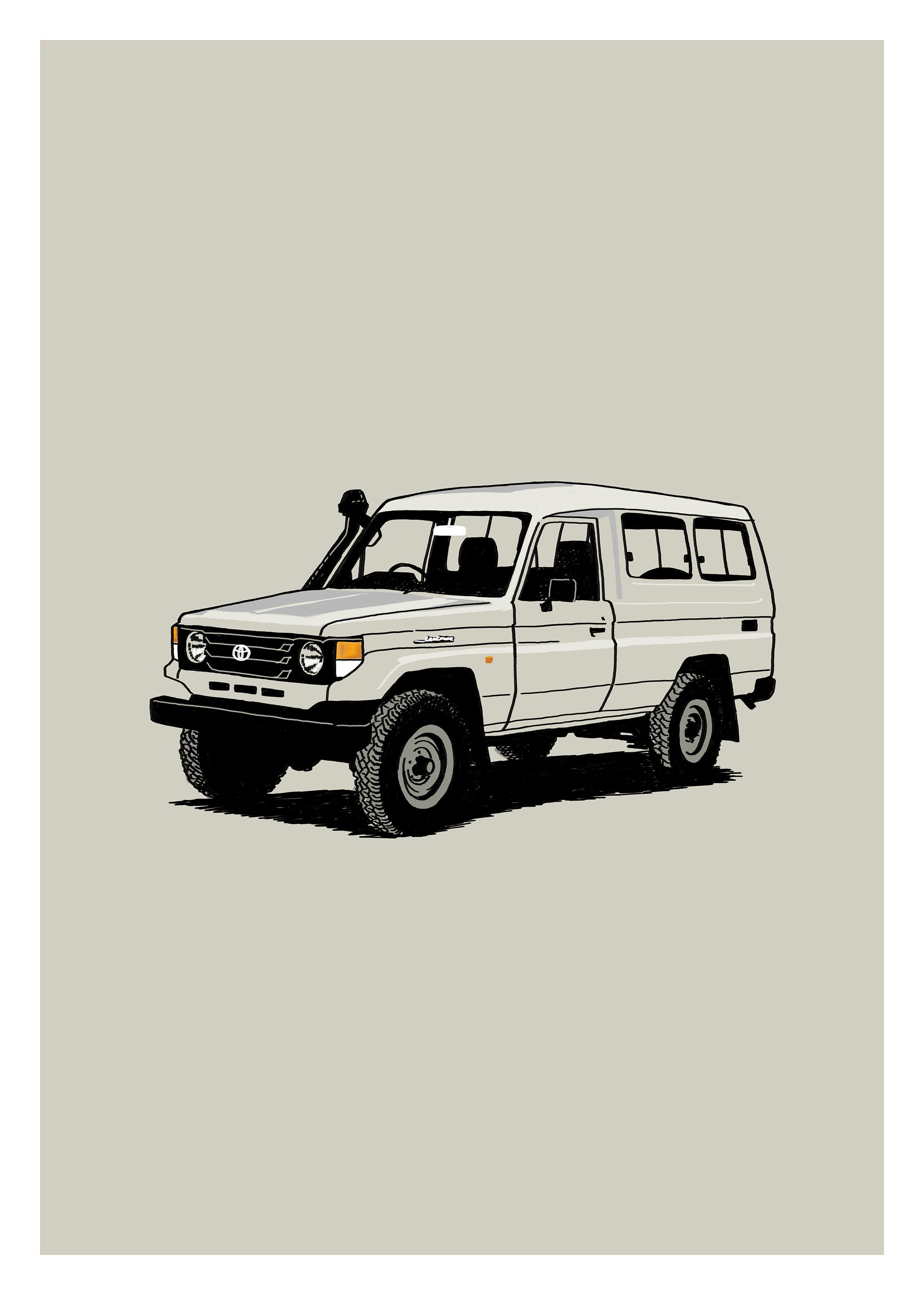 Land Cruiser Troopcarrier Printable Art - Etsy
