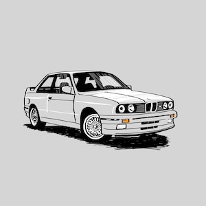 1987 BMW E30 M3 - Printable Art