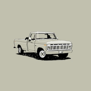 Arte imprimible de la Ford F100