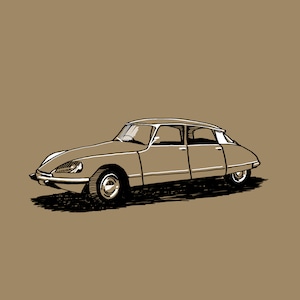 1973 Citroen DS - Printable Art