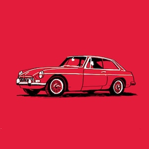 1972 MGB GT - Printable Art