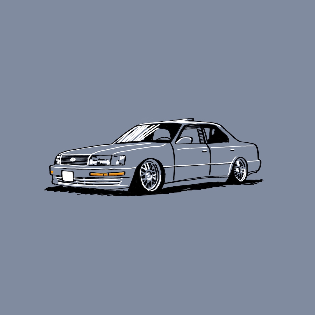 1995 Lexus LS400 - Printable Art - Etsy