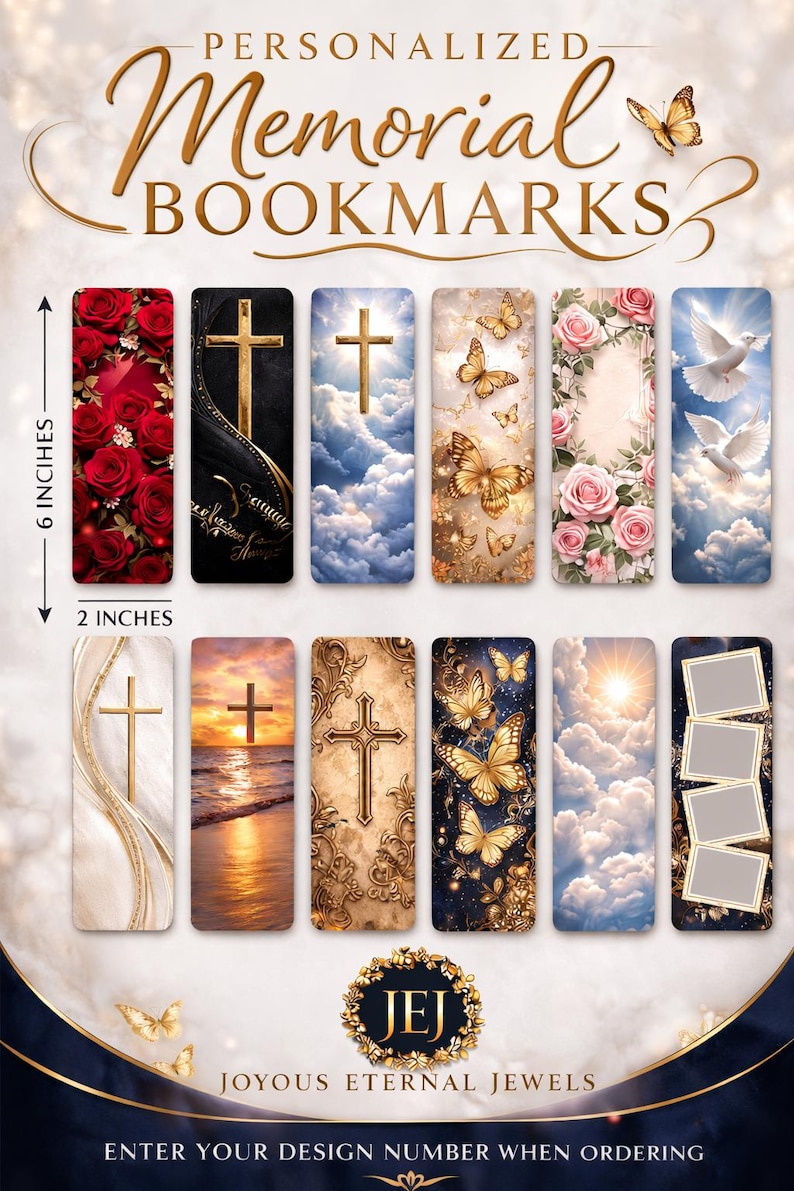 Memory Bookmarks Personalized Memorial Bookmarks | Photo Keepsake, Celebration of Life ...