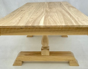 Monastery table, farmhouse table, harvest dining table,rustic table,distress dining table, trestle wood table,Handcrafted furniture,Cottage