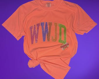 WWJD T-Shirt, Comfort Colors Christian Tee, DTF Transfer