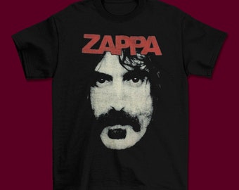 Retro grafisch Frank Zappa ZAPPA zwart unisex T-shirt